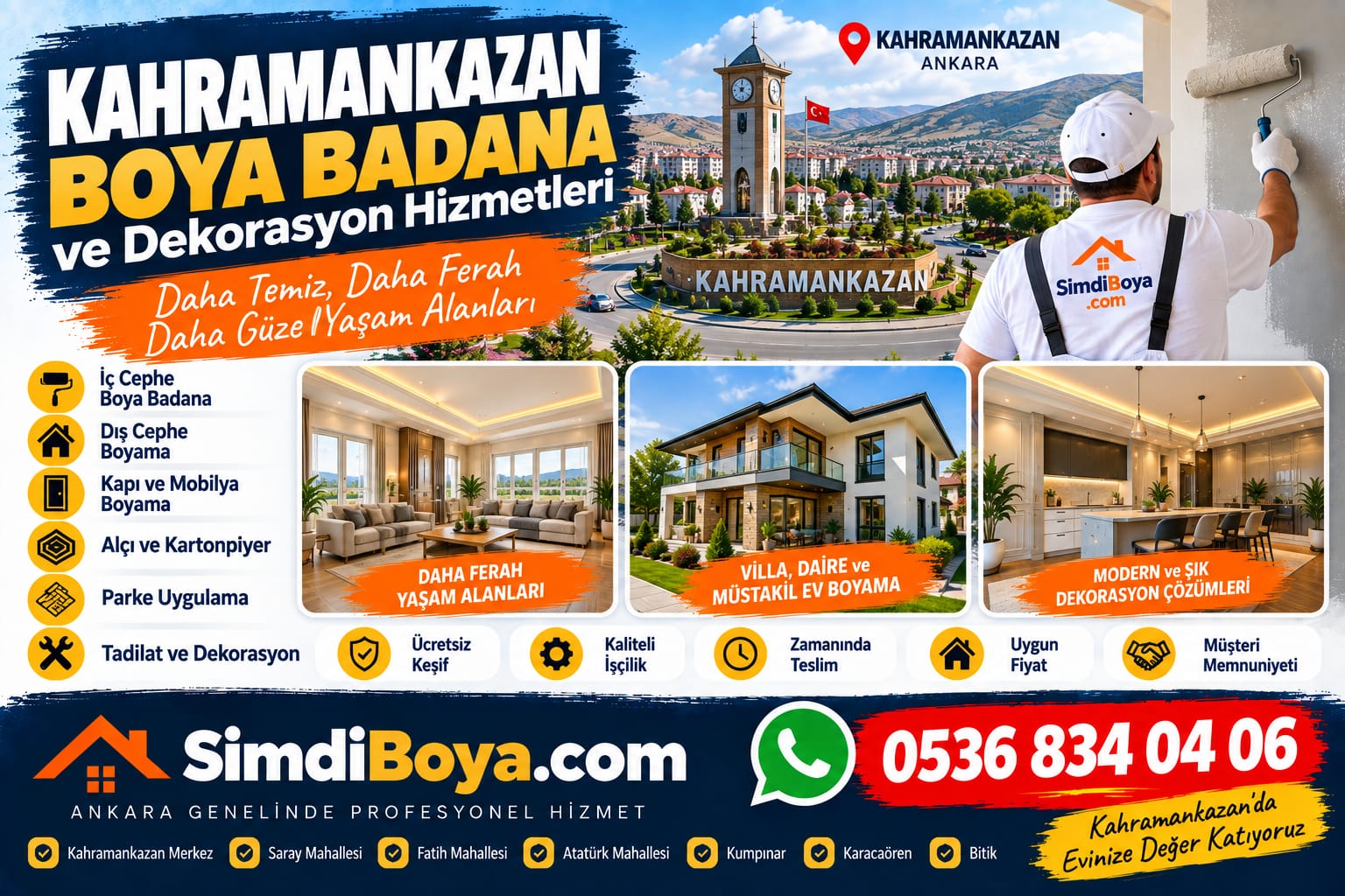 Kahramankazan Boya Badana ve Profesyonel Boyacı | Ankara